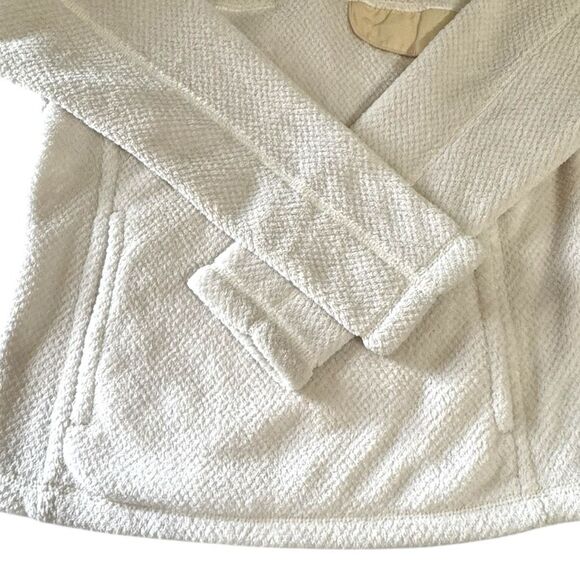 Patagonia Womens Vintage Re-Tool Snap-T Pullover Fleece Jacket White Beige Small - Picture 4 of 13